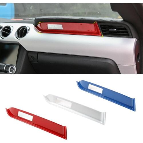 Car Co-pilot Center Console Trim Frame For Ford Mustang 2015+ Inner Accessories