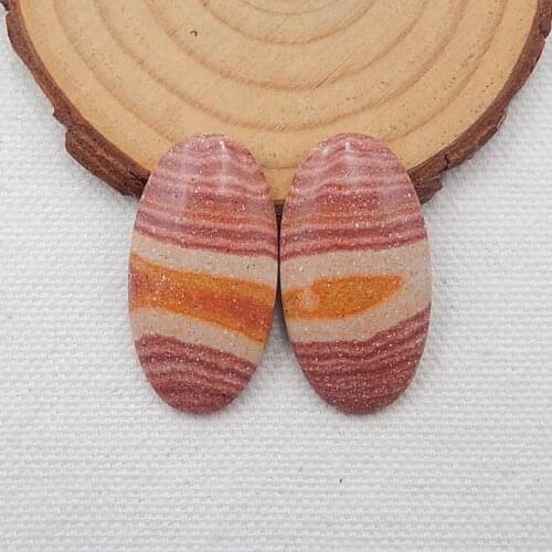 Wonder Stone fashion women cabochon Earring Bead,Charms Women Jewelry Gift Gem Customized 32x17x4mm,7.4g