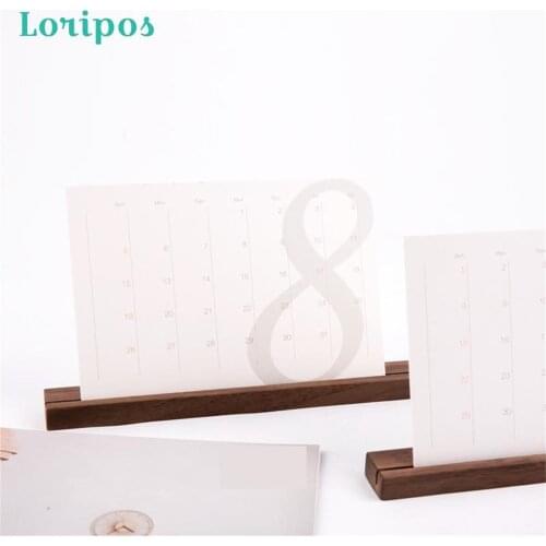 Solid Wood Note Clip Calendar Holder Stand Photo Display Stand Creative Wedding Desktop Picture Clip Wooden Name Card Label Rack