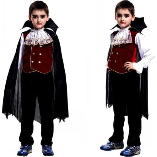 Children Ghost Cosplay Wear Halloween Kids Masquerade Clothing Boys and Girls Cosplay Costume 3t-10t