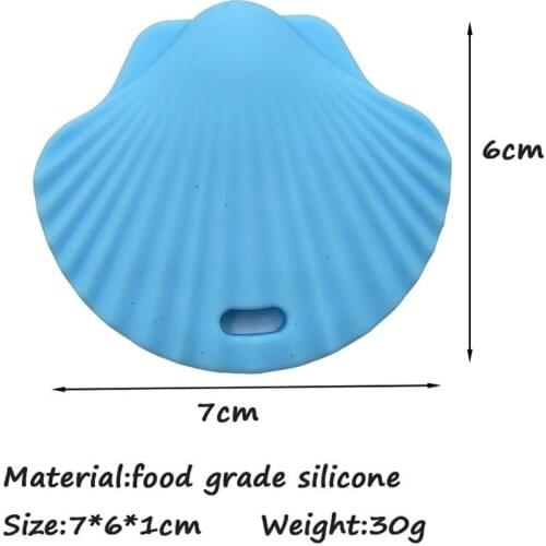 Baby Silicone Shell Shape Animal Teether Infant Teething conch Pearl Bead For DIY Nursing Necklace Pendant Accessories Toy