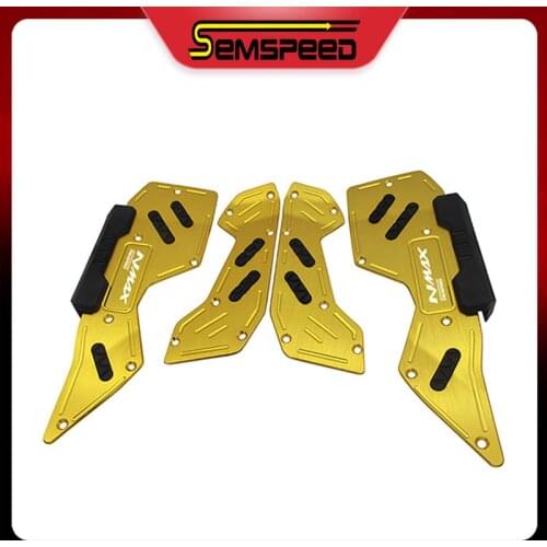 For Yamaha NMAX 125 NMAX 155 2020 2021 NMAX V2 SEMSPEED CNC Motorcycle Front & Rear Footrest Pedal Footboard Foot Plate Pedals