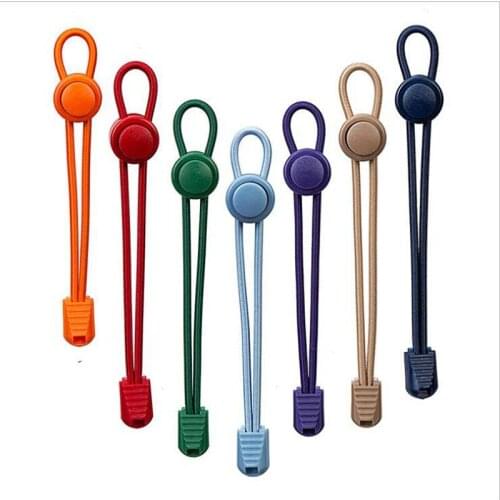 Elastic Shoelaces Round Locking No Tie Solid Color Shoe Laces Kids Adult Quick Lazy Laces Rubber Sneakers Shoelace