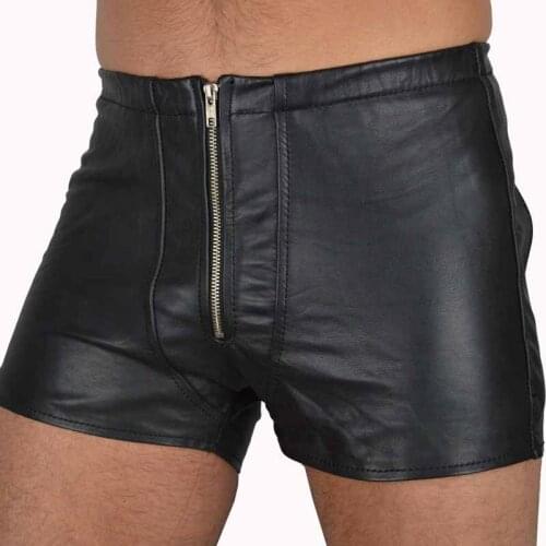 Latex rubber be customized good body sexy leather suit zipper pants erotic gay lingerie spandex suit with open crotch costume