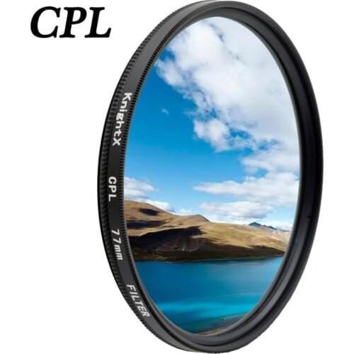 KnightX CPL polarizador Lens Filter For canon nikon 24-105 2000d 700d 1300d photo photography 49mm 52mm 55mm 58mm 62mm 67mm