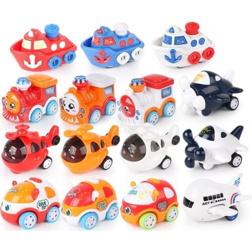 Inertia Rebound Cars Trains Transport Boats Helicopters And Planes With Action For Babies And Children Leisure Educational Toys