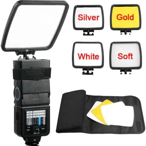 Ightpro 3 color Flash Reflector/Diffuser Kit for Nikon SPEEDLIGHT SB-910 SB-800/700/600,for Canon YONGNUO YN600EX-RT Flash