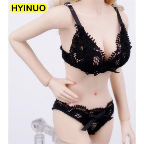 2 Color 1/6 Scale HP001 Female Sexy Hot sale Lace Bikini Underwear Suit Women Clothes Clothing Set F12"Action Figure Female Body