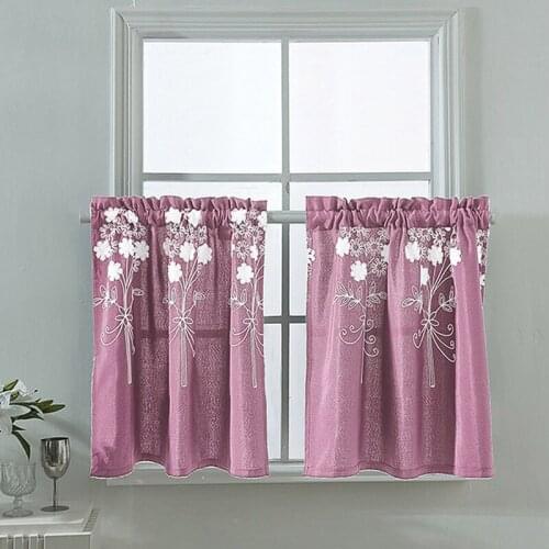 Printed Window Short Curtains Dust-proof Half Curtain Washable Cabinet Drapes Home Decor cortinas para la sala cotinas de sala