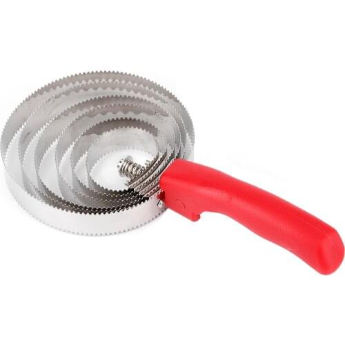 Metal Livestock Itching Brush Curry Shedding Comb with Soft Hand Grip for Large Horse Six Stain