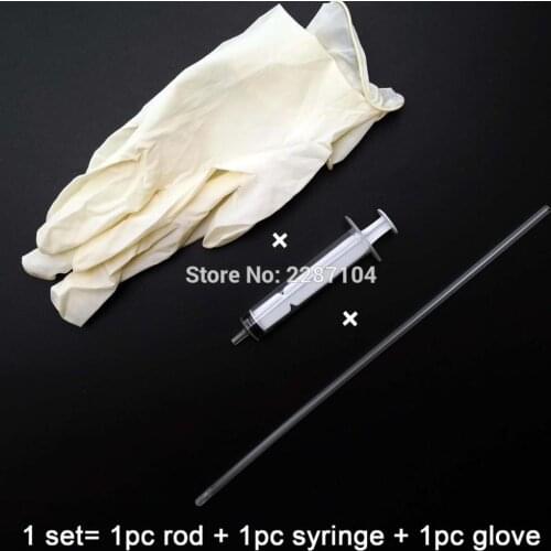 1set Canine Dog Goat Sheep Bird Artificial Insemination AI Breed Feed whelp Kid Kit Catheter 9 inch rod + 10ml syringe + glove