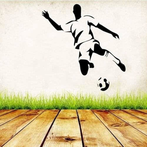 Play Soccer Wall Stickers Removable Wallpaper Home Decoration Accessories for Bedroom Living Room Self Adhesive Wall Art PVC