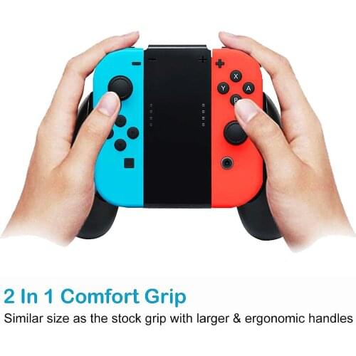 Original New Hand Grip Charging For Nintend Switch Charging Grip Joycon Controller Comfort Grip Charger Black with USB Cable