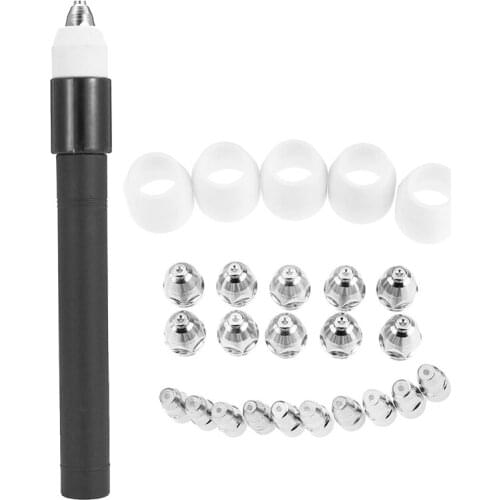 P80 Plasma Machine Cutting Cutter Torch Head Body with 25Pcs Cut80 Lg80 80A Plasma Cutter P80 Cutting Machine Tip