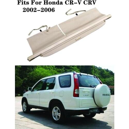 High Qualit Car Rear Trunk Cargo Cover Security Shield Screen shade Fits For Honda CR-V CRV 2002-2006(black, beige)