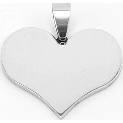 Poker cards hearts Pendants for men women burnish double polished stainless steel diy Necklace&Pendants wholesale 10 pcs