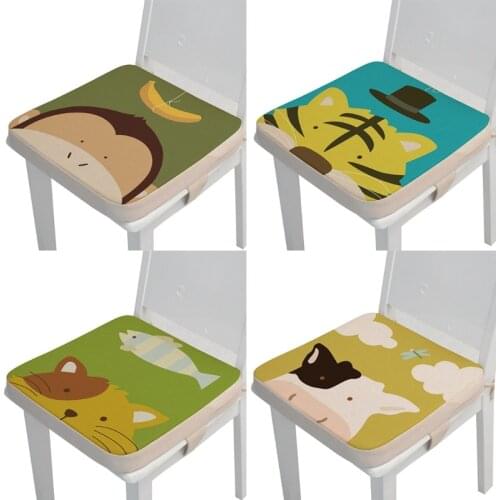 Portable 40x40x5cm Child Toddler Cartoon Animal High Chair Seat Booster Baby Infant Increasing Cushion Thick Pad