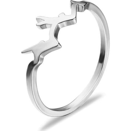 Simple Mountain-shaped Rings Copper Plated Silver Plated High-quality Rings for Men and Women