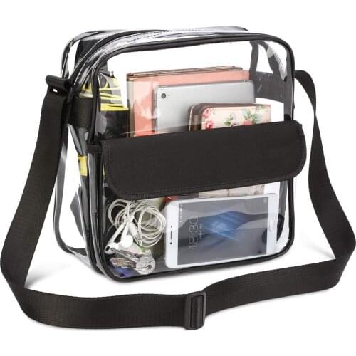 Transparent Single Shoulder Bag Girl Slung Travel Shopping Bag Large Capacity Gym Beach Storage Handbag Shipping Crossboby Bag