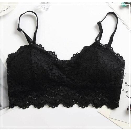 Sexy Lingerie Woman With Beautiful Back And Antiflooding Sun Flower Lace Wrap Chest Fun