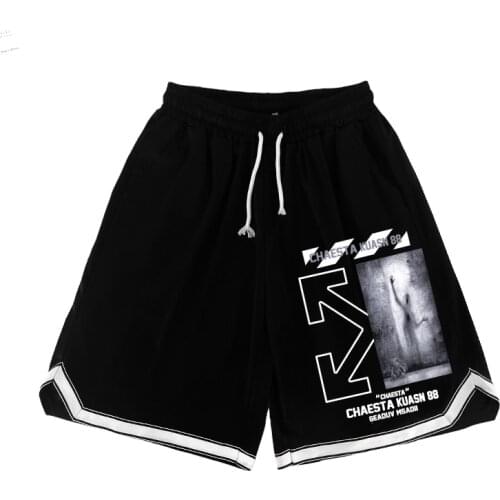 Summer Shorts Women Streetwear Knee Pants Female Loose High Waist Five Point Vintage Drawstring Stripes Print Casual Man Shorts