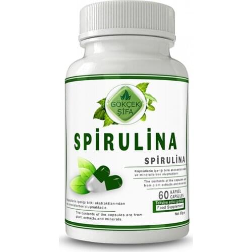 Spirulina Capsules 60 Herbal Capsule (1000 mg)
