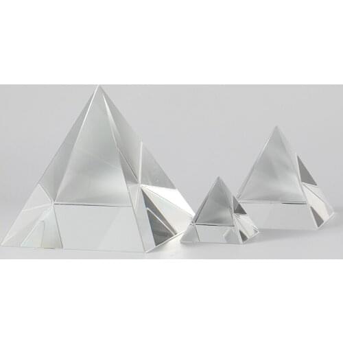 Rainbow Prism Optical Glass Crystal Pyramid Height Rectangular Pyramid Polyhedral Popularization Science Studying Student