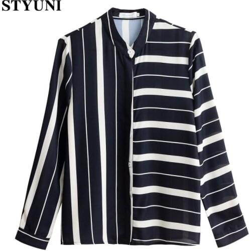 Женские рубашки в полоску STYUNI China At AliExpress