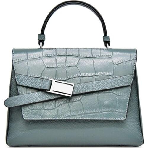 Brand Designer New Crocodile Pattern Portable Womens Shoulder Bag Genuine Leather Fashion Elegant Tote Handbag Crossbody Bags