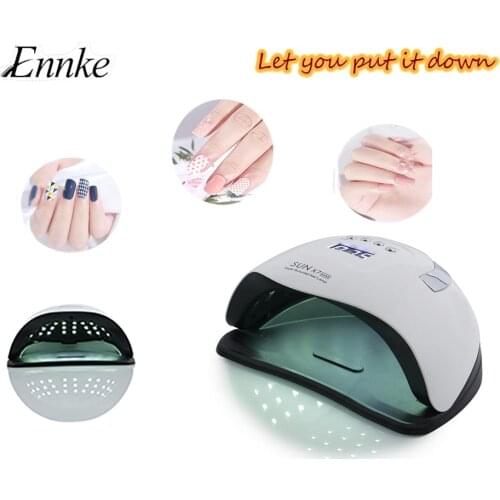2020 New Models SUN X7 MAX 114W 57-Bead UV LED Lamp Four-Speed Comfortable Warm And Fast Drying Curing Nail Manicure Dryer
