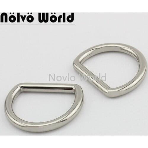 Nolvo World 5-20-100pcs 4 colors 35.8*30.3mm 1-3/8" metal D ring die cast buckles,Dog collar D buckle hardware accessories