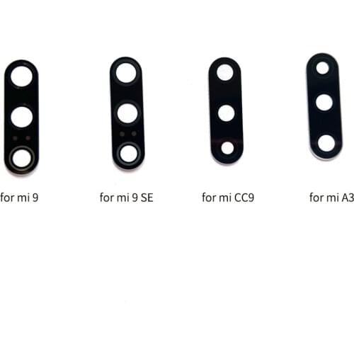 20pcs For Xiaomi MI 9 9SE 9T Pro CC9 CC9E A3 Back Rear camera glass lens with sticker