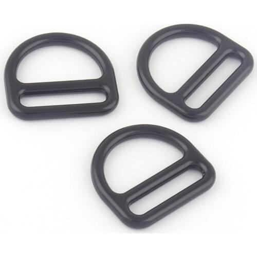 25mm Black Belt Adjuster Slide Buckles,Triangle Metal Dog Collar Purse Backpack Buckle,Strap Buckle Handbag Webbing For Hardware