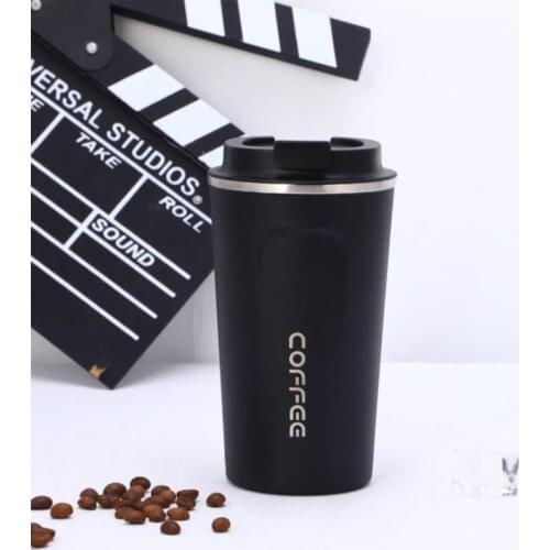 380/500ml Coffee Cup Travel Mug Stainless Steel Vacuum Insulation Coffee Thermos Lid Leak proof Outdoor Portable Car Tumbler Cup