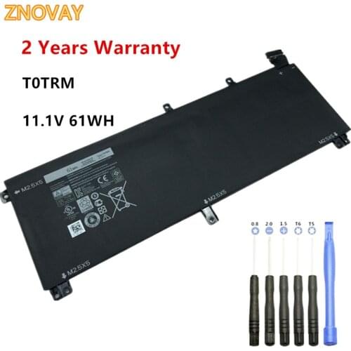 ZNOVAY 11.1V 61WH T0TRM Notebook Battery For Dell Precision M3800 15 (9530) Series Laptop Battery 7D1WJ Y758W TOTRM