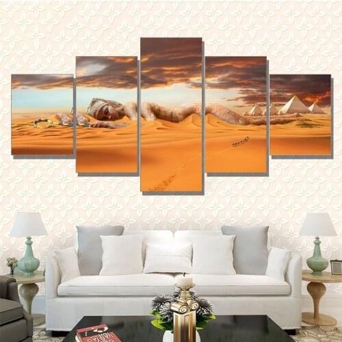 Diy Diamond Painting 5 Panel Egyptian Pyramids diamond mosaic full square/Round drill diamond embroidery A1115