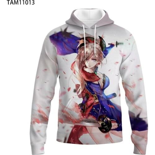 Jumeast Brand mens And womens 3D Printing Fategrand Order People Long Sleeve Fashion Hat Hoodie Sweatshirt Spring Hoodie