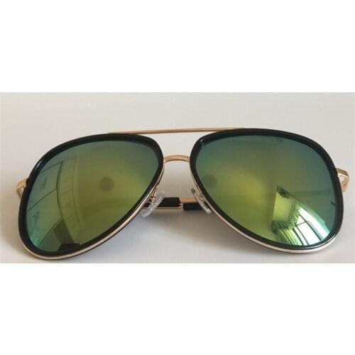 Brand Designer Sunglasses Personality Double Beam Sun Glasses Anti-UV Spectacles Color Film Eyeglasses Goggle Eyewear A