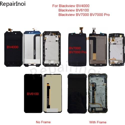 Black LCD Display Screen For Blackview BV4000 BV6100 BV7000 Pro LCD Display Touch Screen Digitizer Assembly Frame