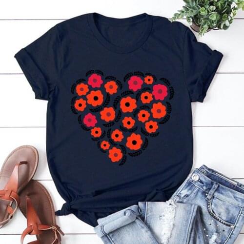 Fresh flowers Women T Shirt Casual Funny Tshirts Kawaii Tees Top Hipster Female Harajuku Short Sleeves Shirts Woman Clothe