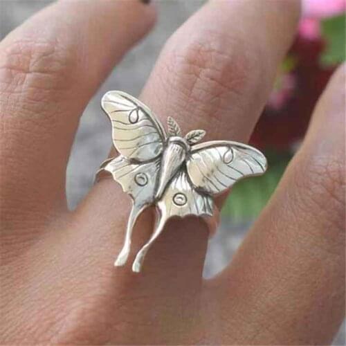 MilangirlFashion Retro Butterfly Elf Ring, Exquisite Jewelry