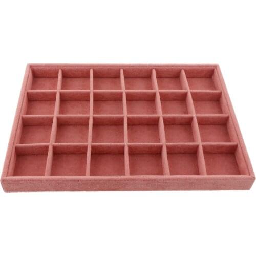 Ring Earrings Necklace Fashion Jewelry Display Organizer Box Tray Showcase Holder