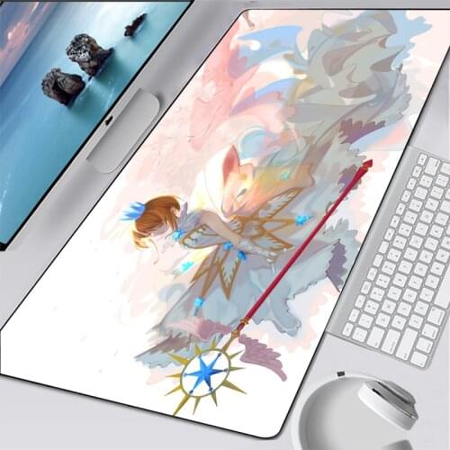 Anime Cardcaptor Sakura Mouse pad Gamer Cute mouse pad kawaii Large Gaming Mouse Pad Locking Edge Laptop Notebook Desk carpet