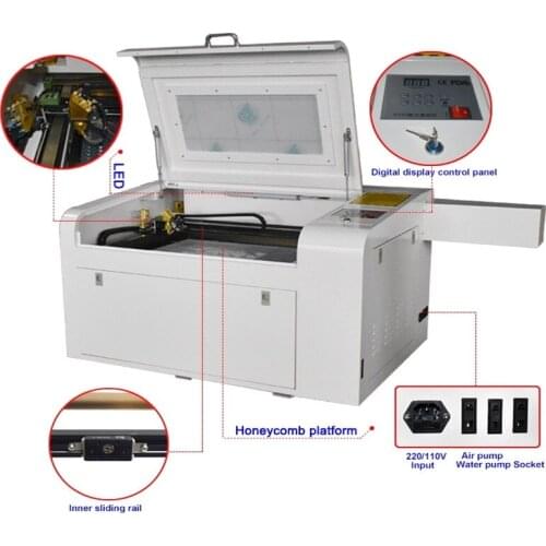 Laser Engraving Machine 350 CO2 50w Laser Engraver For Wood Acrylic Cutting Lazer Machine WIth 220/110V USB Support Cheap Price