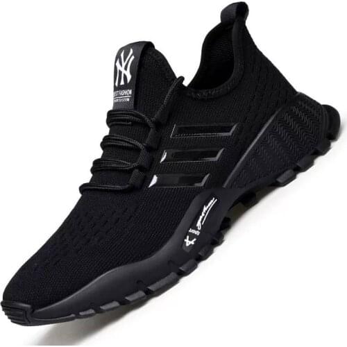 Mens Footwear 2021 Mens Breathable Casual Shoes Running Mens Shoes Comfortable Non-slip Front Lacing Mesh Cloth Shoes 95