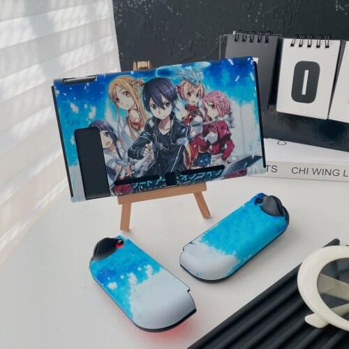 Sword Art Online Hollow Realization Kirito Asuna Gamepad Split Switch Soft Protective Case For Nintendo Switch Cover