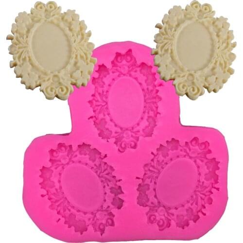 New Silicone Mold Chocolate Fondant Frame Kitchen Baking Cake Decorating Tools E541