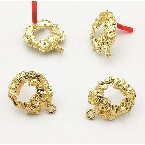 New arrival! 24x19mm 100pcs irregular shape Ear Stud for Hand Made Earrings DIY parts,Jewelry Accessories Findings & Components