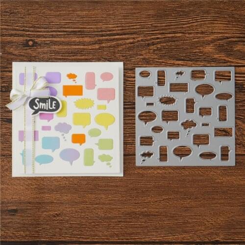 New Dies For 2020 Chat bubbles Metal Cutting Dies diy Dies photo album cutting dies Scrapbooking Stencil Die Cuts Card Making