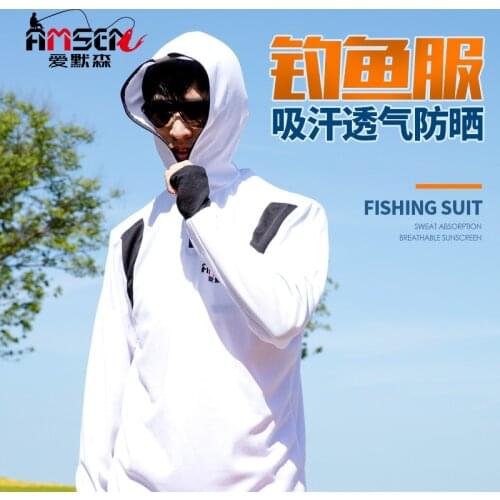 Fishing Clothes Mens Sun Protection Clothing Summer Sun Protection Clothing Mosquito Prevent Suit Wicking Breathable ch